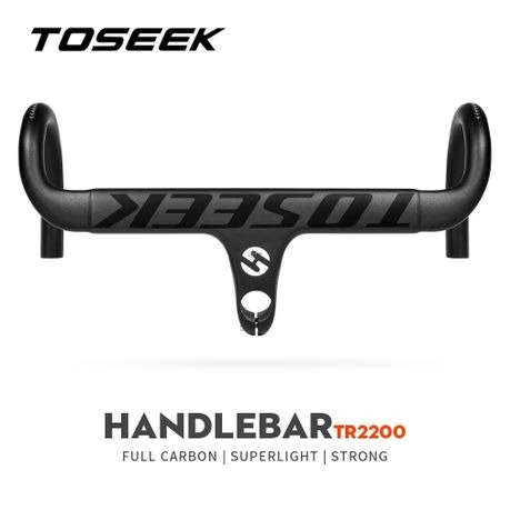 TOSEEK TR2200 Carbon Integrated Road Bar - 440mm Wide - 90mm Stem