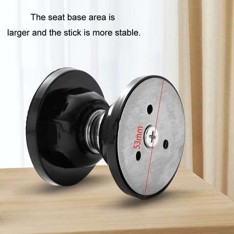 2 Pack Magnetic Door Stop With PVC Rubber Cover - Transparent