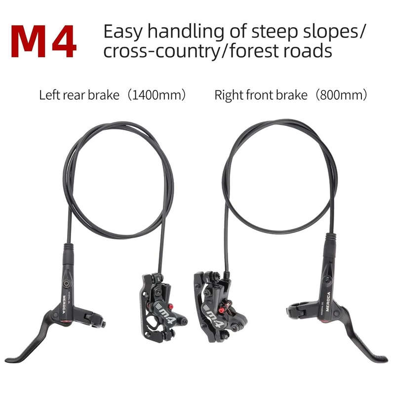 Meroca M4 Hydraulic Disc Brake Set (Excludes Rotors)