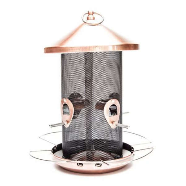 Bird Box Bird Feeder - Copper (31cm X 20cm X 20cm)