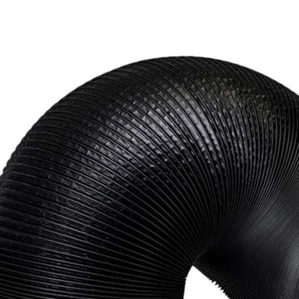 200mm Black PVC Coated Aluminium Ducting (10m Length)
