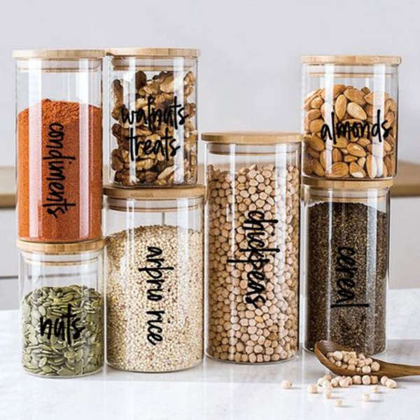 168 Piece Kitchen/Pantry Adhesive Label Set