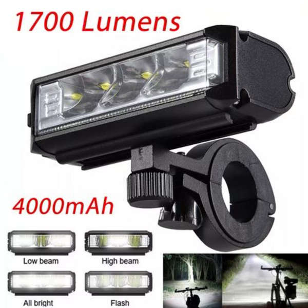 1700 Lumen Bicycle Light - USB Rechargeable