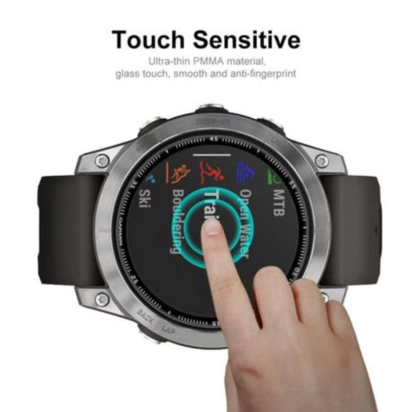 2 PCS WILK Acrylic Screen Protectors with 3D Edge for Garmin Fenix 7