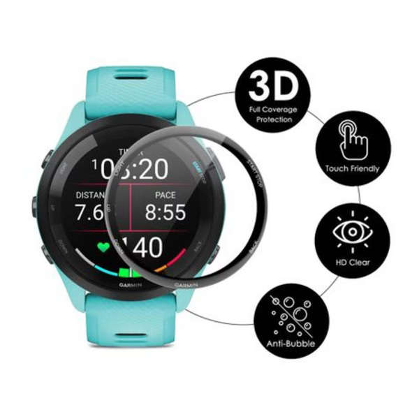 2 PCS WILK Screen Protectors with 3D Edge for Garmin Forerinner 265