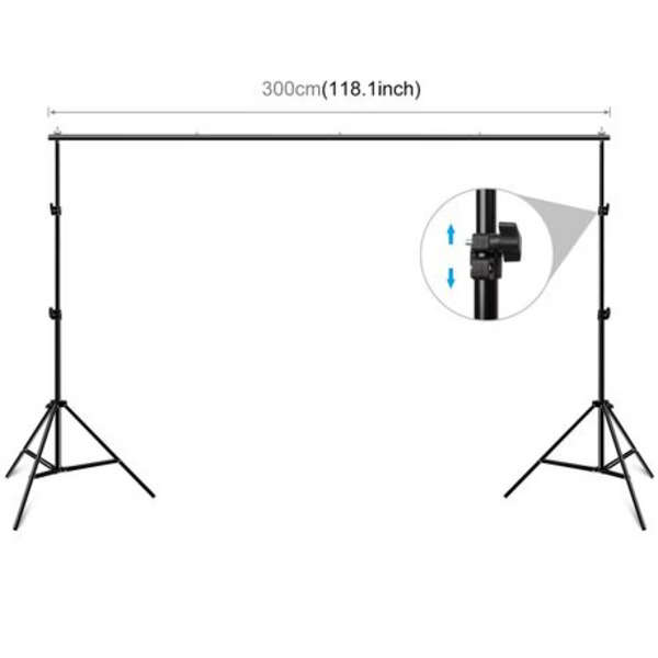 PULUZ 2m x 3m Photo Studio Backdrop Frame Kit