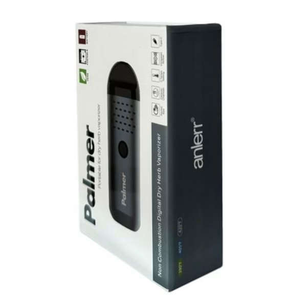 Anlerr Palmer Dry Herb Vaporizer(Grey) with Power Adapter