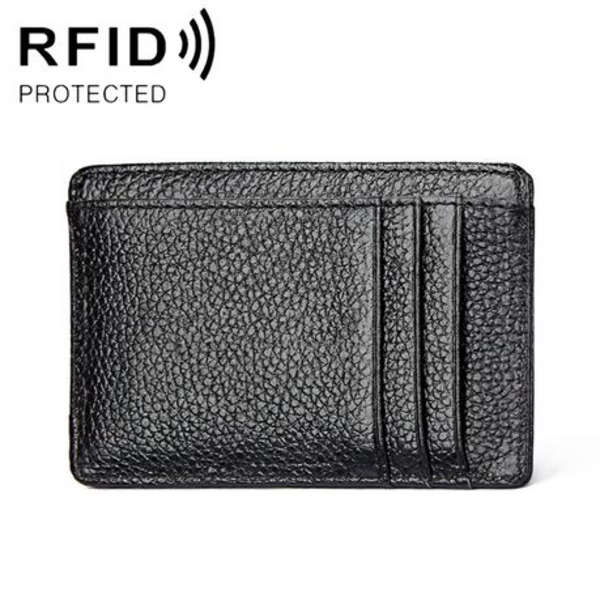 T4U Leather Minimalist Card Wallet - RFID Blocking