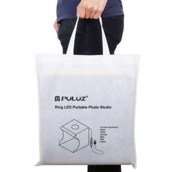 PULUZ 30cm Photo Box with Ring Light (6 Colour Backdrops)