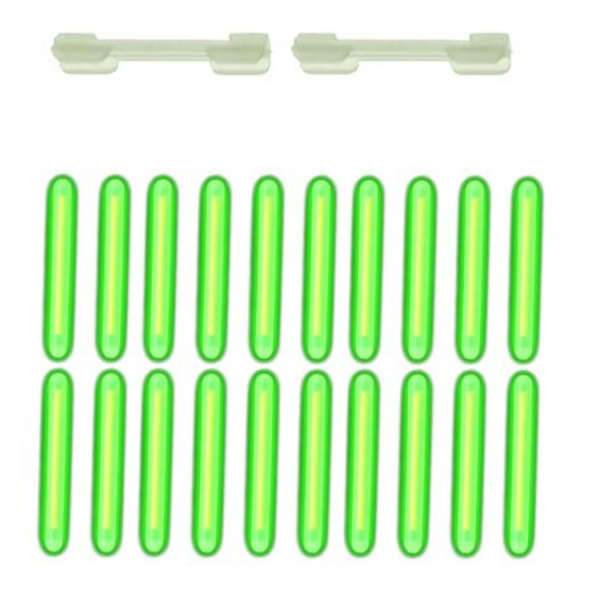20 Piece Fishing Rod Glow Sticks With 2 Holders