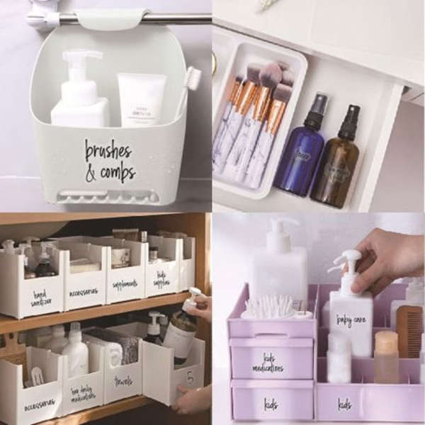 189 Piece Bathroom &amp; Beauty Adhesive Label Set