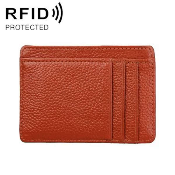 T4U Leather Minimalist Card Wallet - RFID Blocking