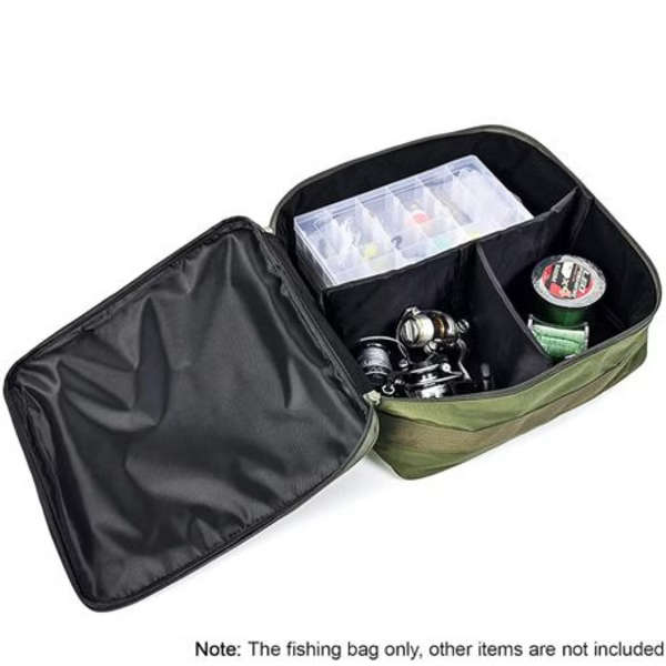 Leo Fishing Reel &amp; Gear Bag With Removable Partitions (37x37x15cm)