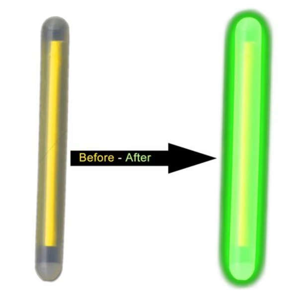 20 Piece Fishing Rod Glow Sticks With 2 Holders
