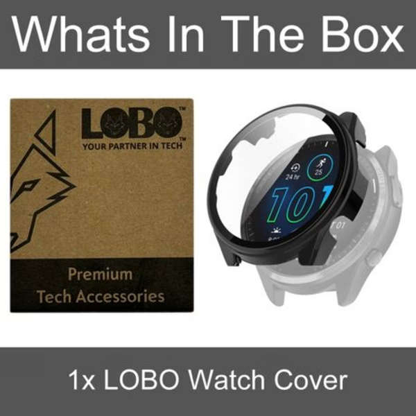 LOBO Protector with Built-In Tempered Glass for Garmin Forerunner 965