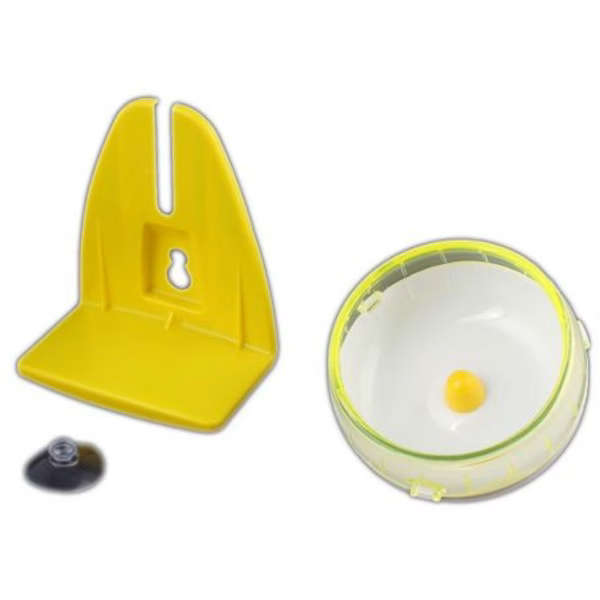 Silent Hamster Wheel With Stand &amp; Suction Cup