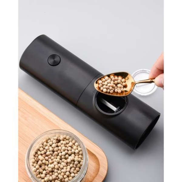 Adjustable Spice And Salt Electric Pepper Grinder - 2 Pieces