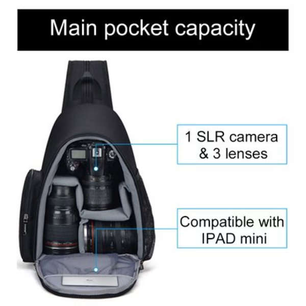 CADeN D17-1 Camera Backpack/Messenger Bag