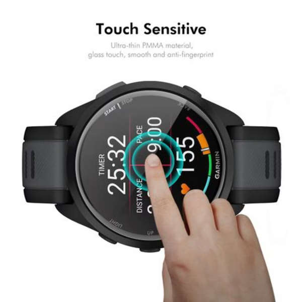 5PCS WILK Acrylic Screen Protectors with 3D Edge for Garmin Forerunner 165