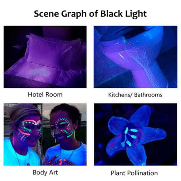 UV Flashlight Black Light 51 LED 395 NM Pet Urine Detector for Scorpion
