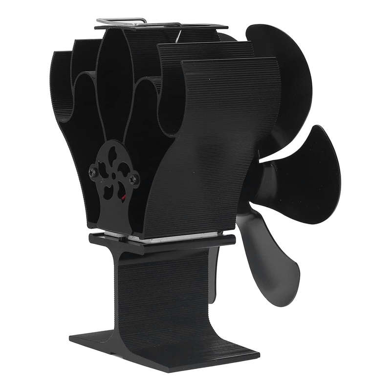 6 Blade Thermal Fan with Ribbed Body for Closed Combustion Fireplaces
