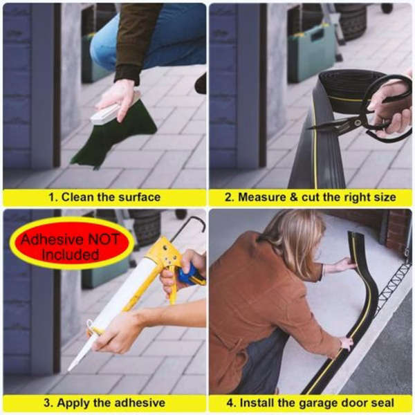 EPDM Weather Seal For Garage Door 87mm Wide (Please Select Length)