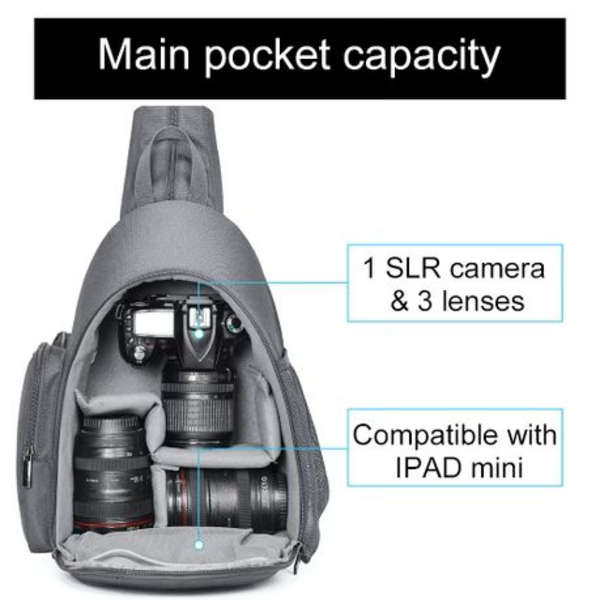 CADeN D17-1 Camera Backpack/Messenger Bag