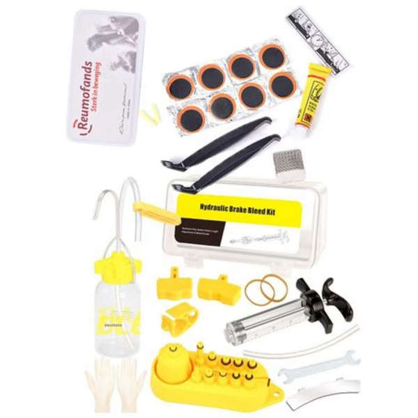 Bicycle Hydraulic Bleed Kit with Puncture Repair Kit