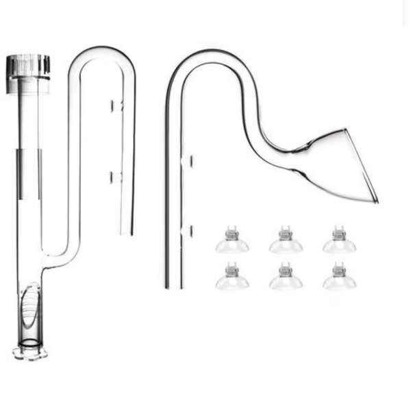 17mm Glass Lilly Pipe With ABS Skimmer Combo (Inflow &amp; Outflow)