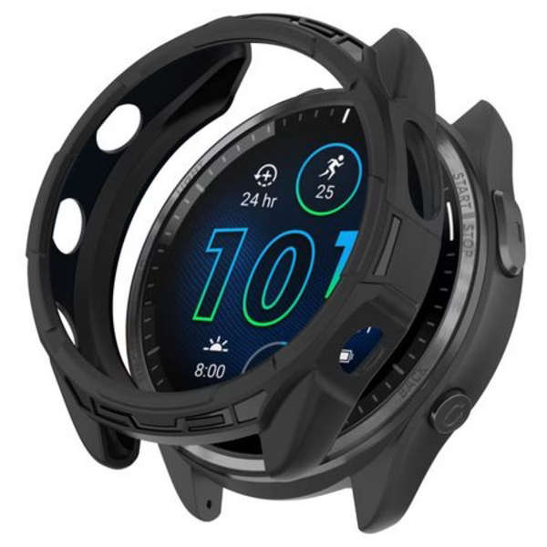 TPU Protective Cover for Garmin Forerunner 965 (Black)