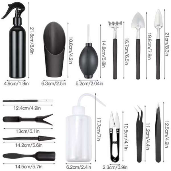15pc Succulent Garden Tool Set