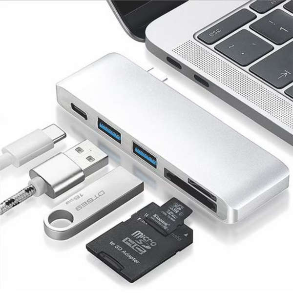 Basix T5 5-in-1 Aluminium USB Type-C Hub