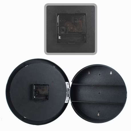 Wall Clock with Hidden Storage - Discreet Shelf Compartment for Valuables
