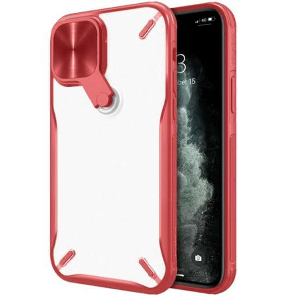 Nillkin Cyclops Series Cover for Apple iPhone 12/12 Pro 6.1"(Red &amp; Clear)