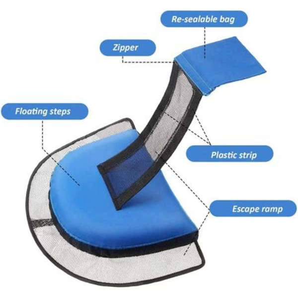 Floating Pool Escape Ramp for Small Animals - Frog &amp; Wildlife Safety Ramp