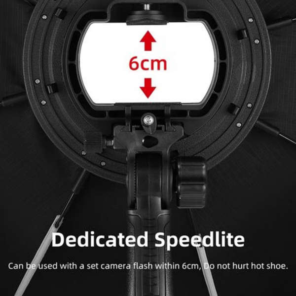 TRIOPO KS90 Octa Softbox for Portable Flash (90cm) with Handle