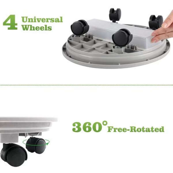 3 Piece Plant Caddy With Wheels And Drainage Tray