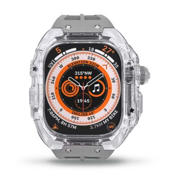 LOBO Clear Armour Case with Integrated Straps for Apple Watch Ultra 49mm