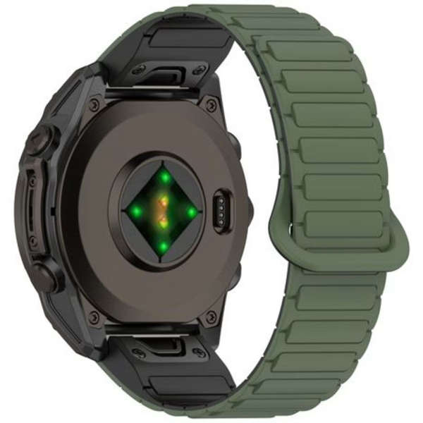 LOBO 20mm FastFit Magnetic Strap Compatible With Garmin Fenix 5S/6S/7S,Fenix 8-43mm etc - Green, ...