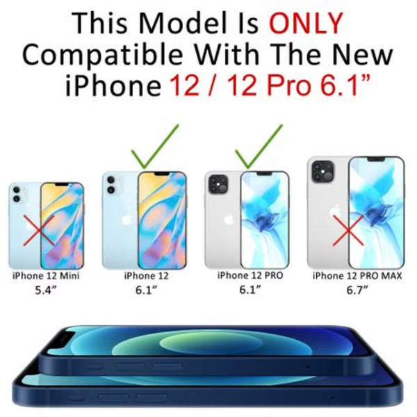 Nillkin Cyclops Series Cover for Apple iPhone 12/12 Pro 6.1"(Red &amp; Clear)