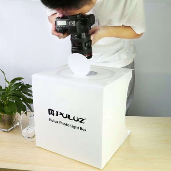 PULUZ 30cm Photo Box with Ring Light (6 Colour Backdrops)