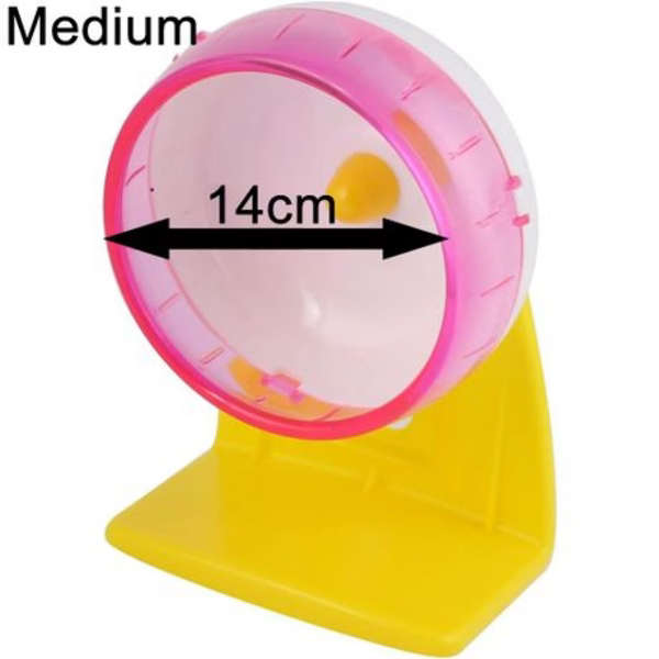 Silent Hamster Wheel With Stand &amp; Suction Cup