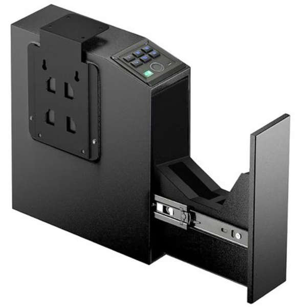 Biometric Handgun Safe With Quick Access Sliding Door &amp; 6 Digit Keypad