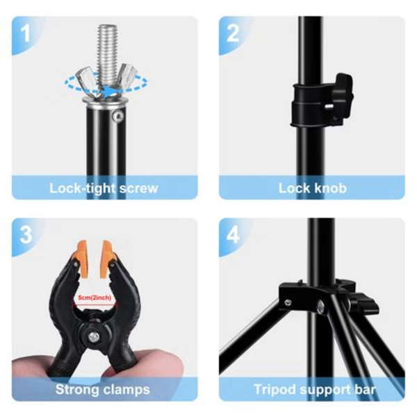 PULUZ 2m x 3m Photo Studio Backdrop Frame Kit