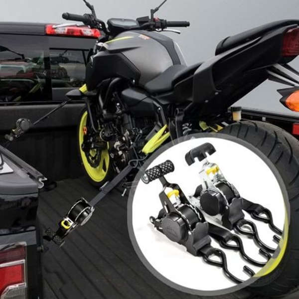 Automatic Retract Tensioner Cargo Fixing Straps for Car/Motorcycle 3m
