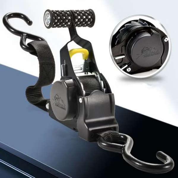 Automatic Retract Tensioner Cargo Fixing Straps for Car/Motorcycle 3m