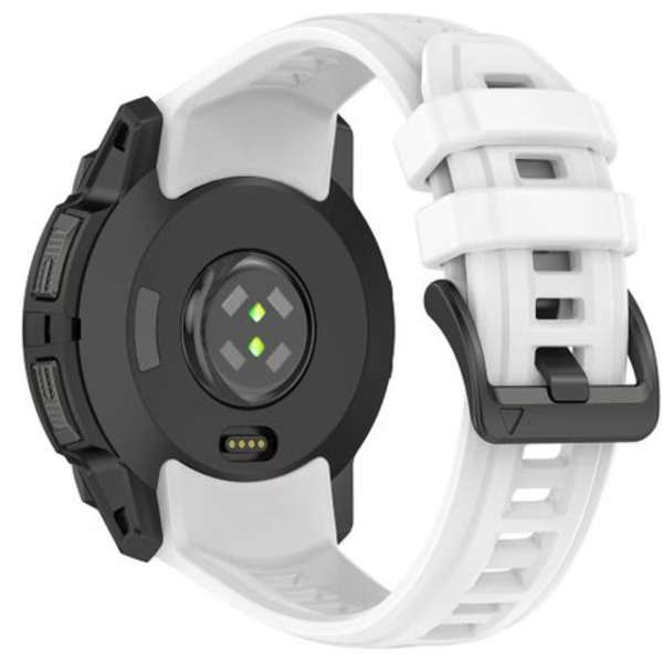 LOBO Silicone Strap Compatible With Garmin Instinct 3 - 50mm Models - White