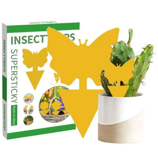 24-Pack Supersticky Insect Traps - Double-Sided Design