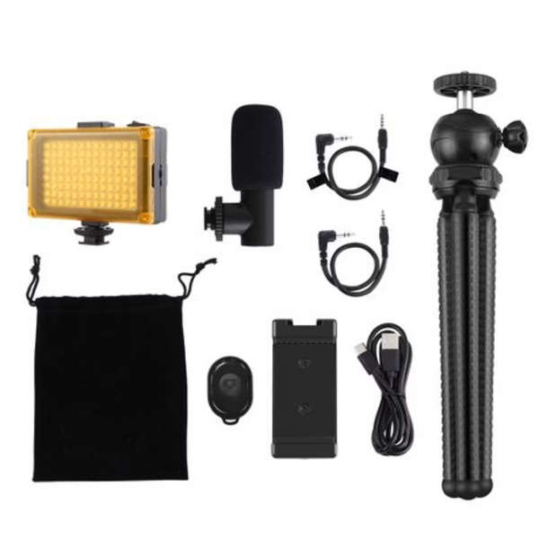 PULUZ 4-in-1 Vlogging Kit with Octopus Tripod