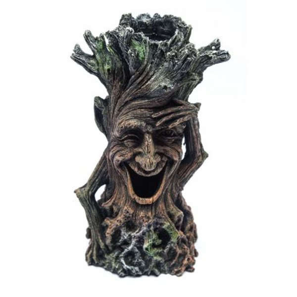 Smiling Tree Stump Fish Tank/Aquarium Resin Ornament